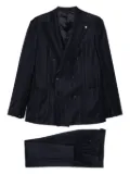 LUIGI BIANCHI MANTOVA pinstripe double-breasted suit - Blue