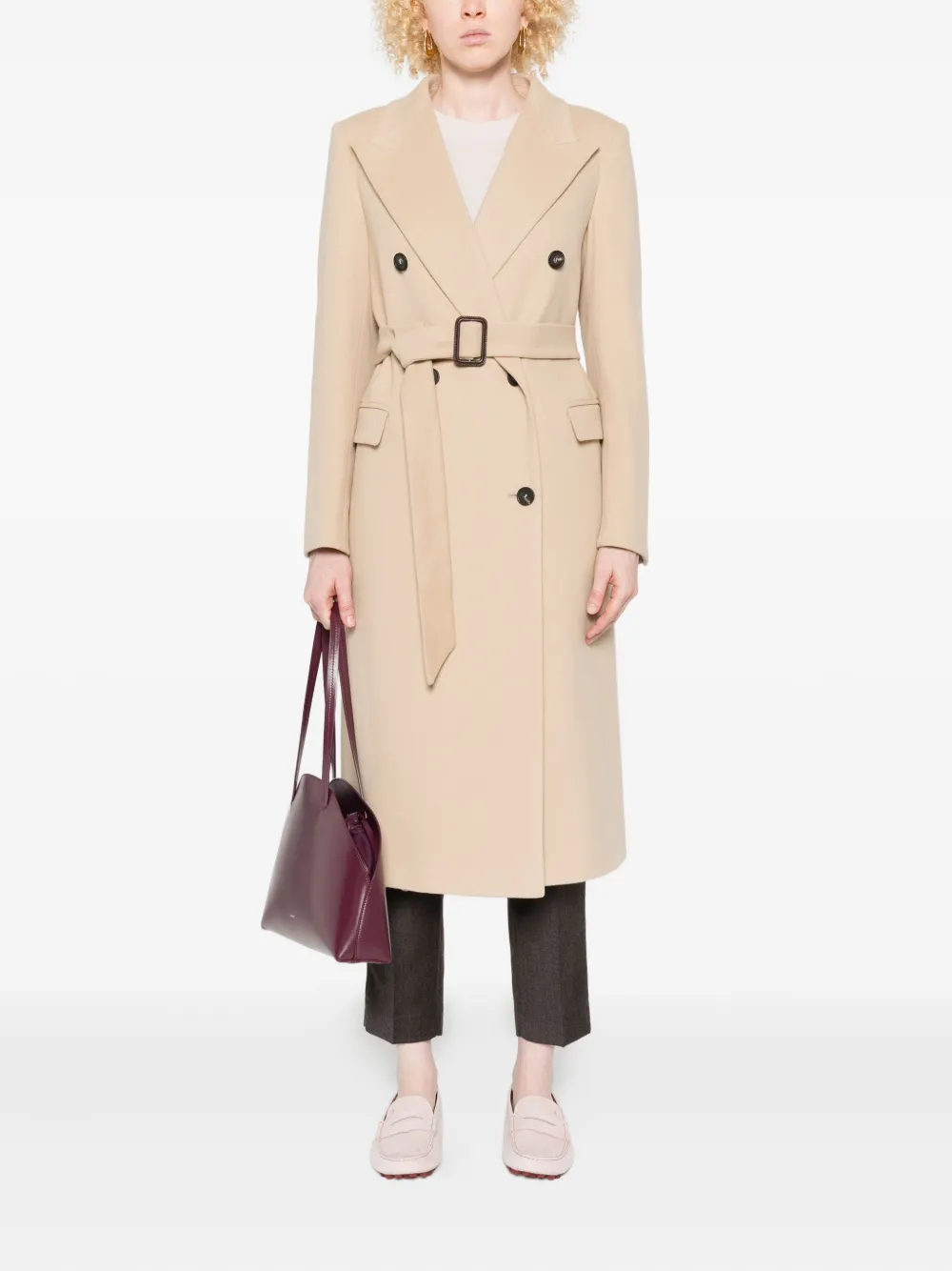 Tagliatore belted double-breasted coat | Double Breasted & Peacoats | Image 2