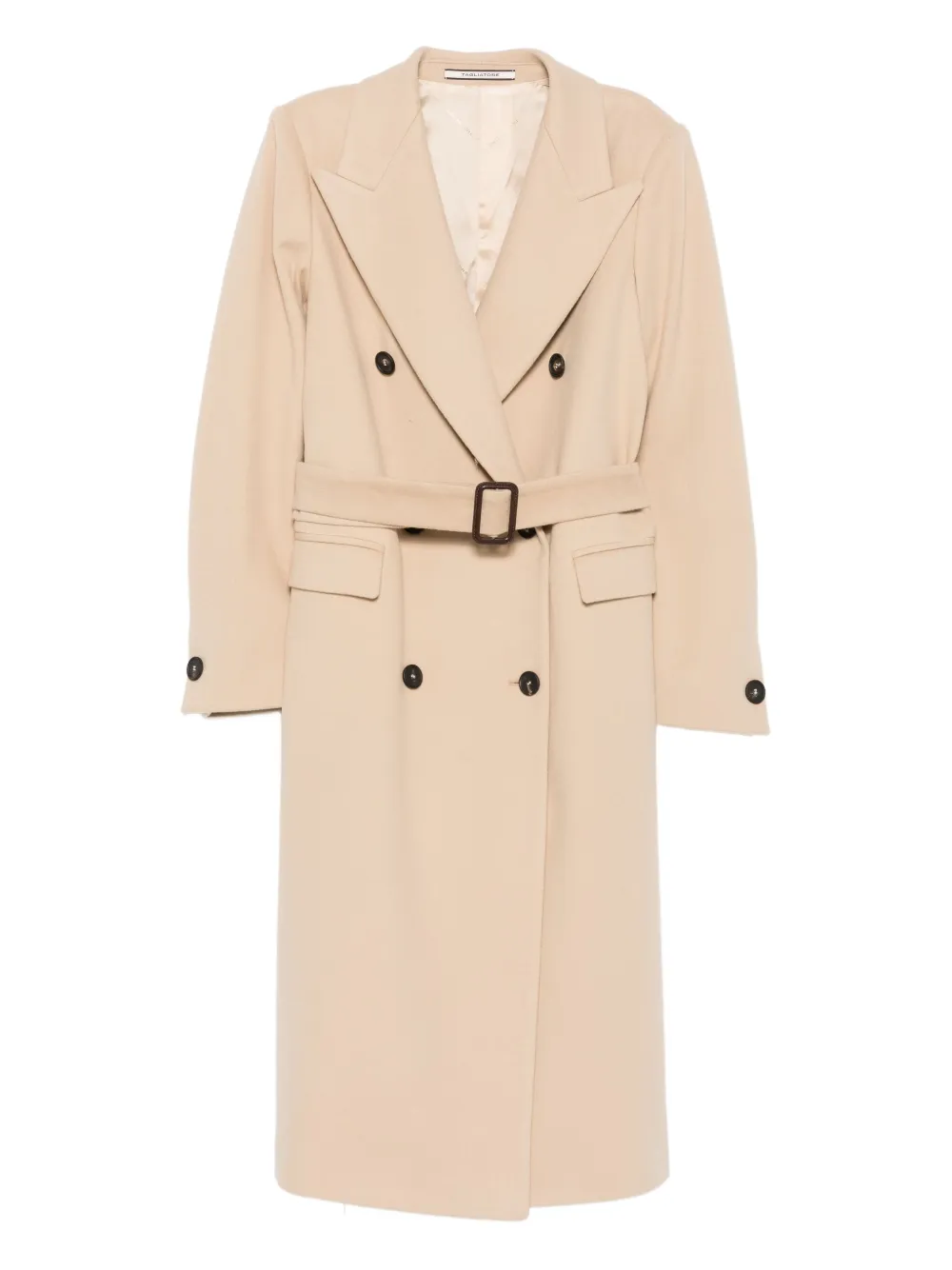 Tagliatore belted double-breasted coat | Neutrals | Image 1