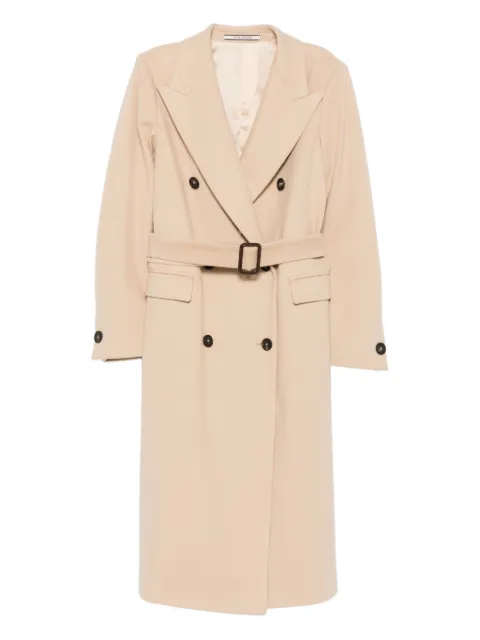 Tagliatore belted double-breasted coat