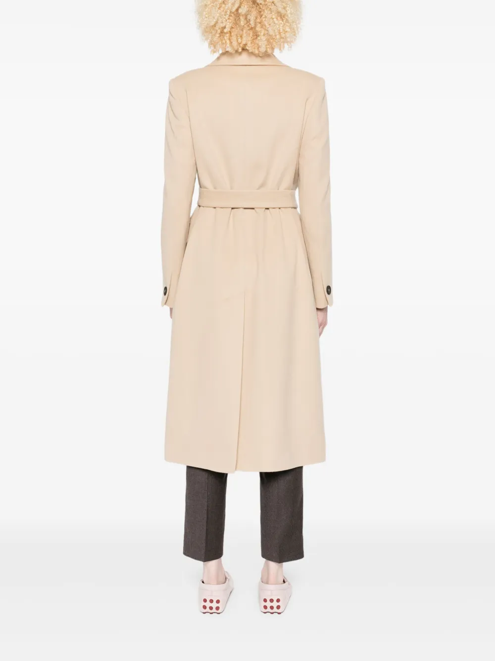 Tagliatore Jas met ceintuur Beige