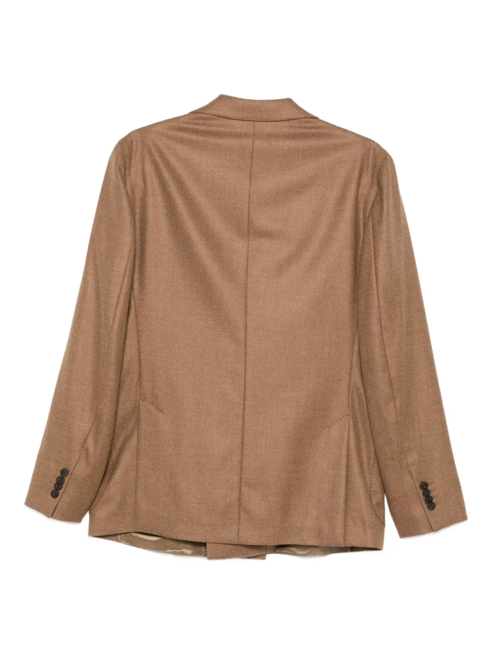 Luigi Bianchi Mantova Double-breasted Wool Blazer In Brown