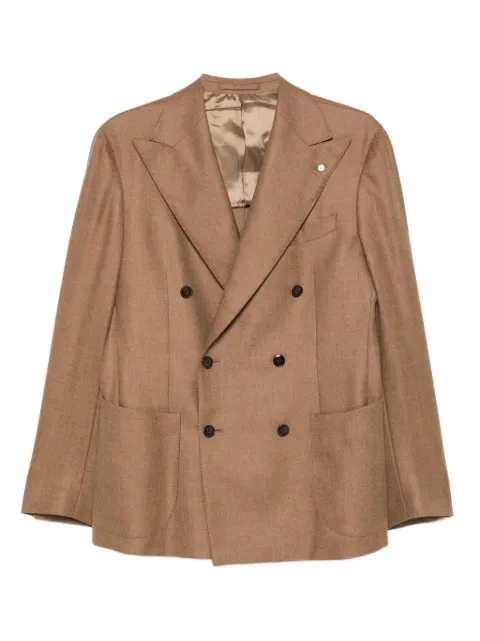 LUIGI BIANCHI MANTOVA blazer de lana con doble botonadura