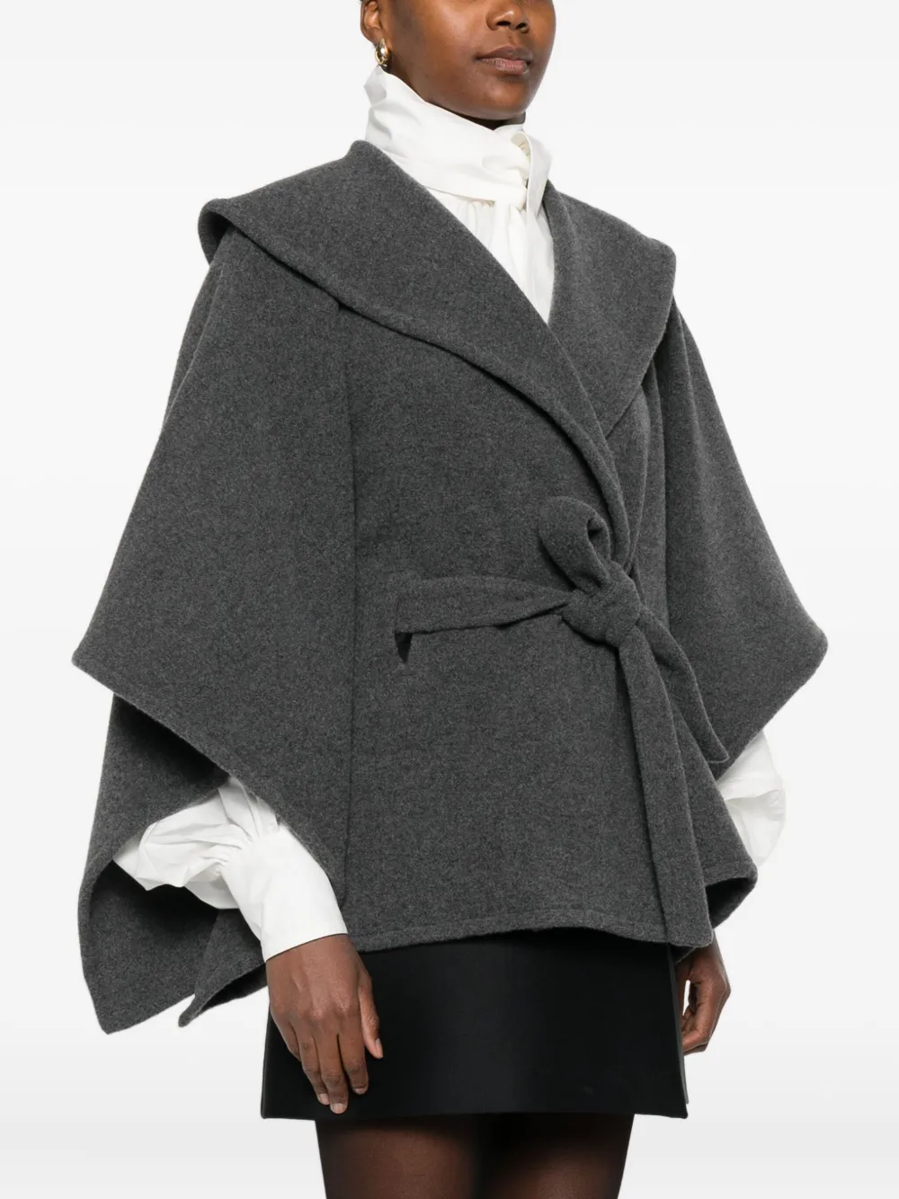 Dondup Belted Jacket In Gray