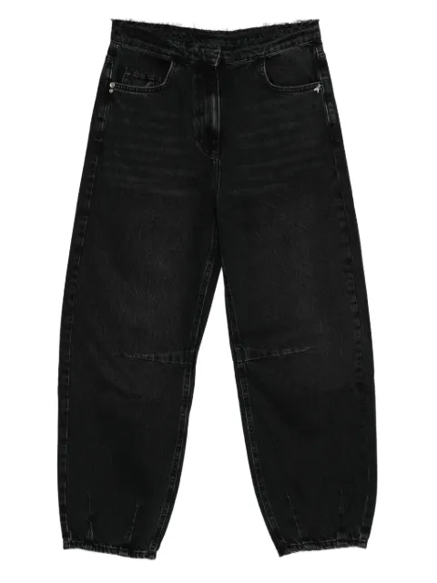 Patrizia Pepe frayed-waist balloon jeans