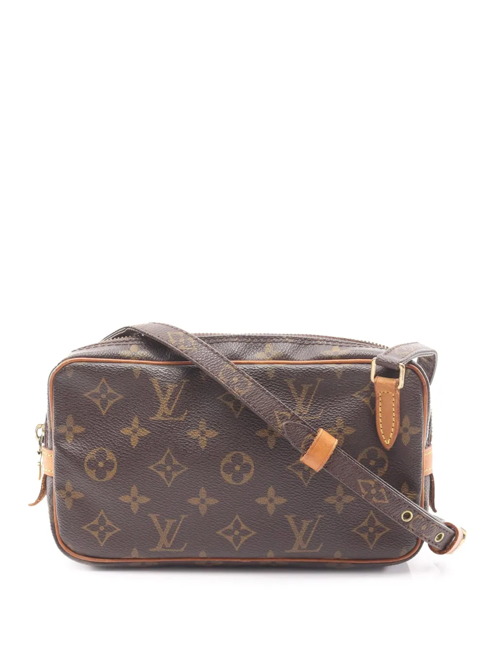 Louis Vuitton Pre-Owned 2002 モノグラム ポシェット マルリー バンドリエール ショルダーバッグ - ブラウン Louis Vuitton Pre-Owned 2002 モノグラム ポシェット マルリー バンドリエール ショルダーバッグ - ブラウン