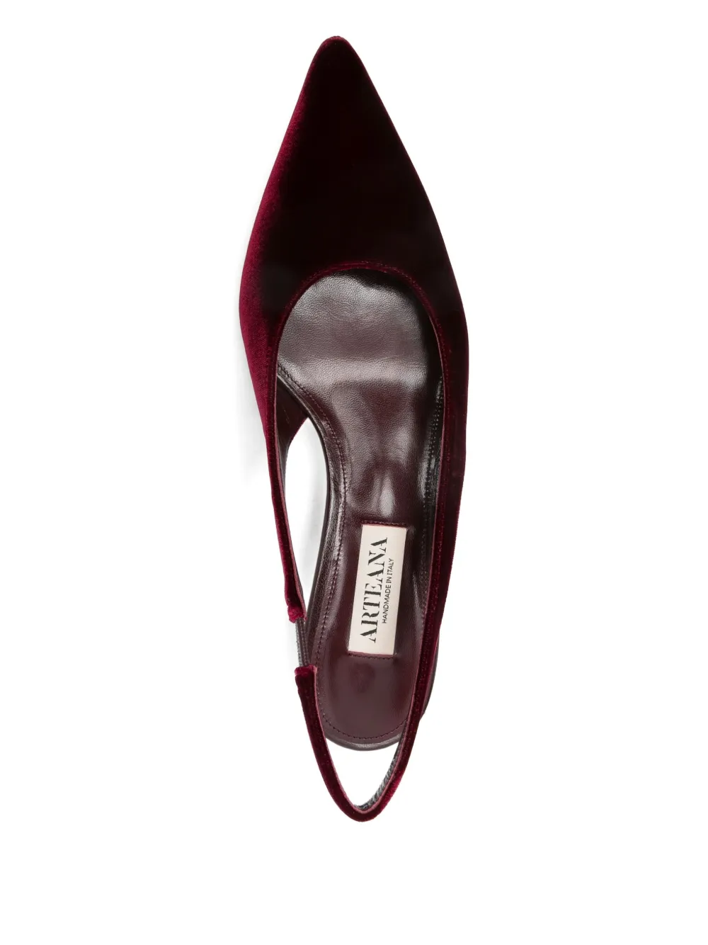 Arteana Leather Heeled Sandals In Burgundy