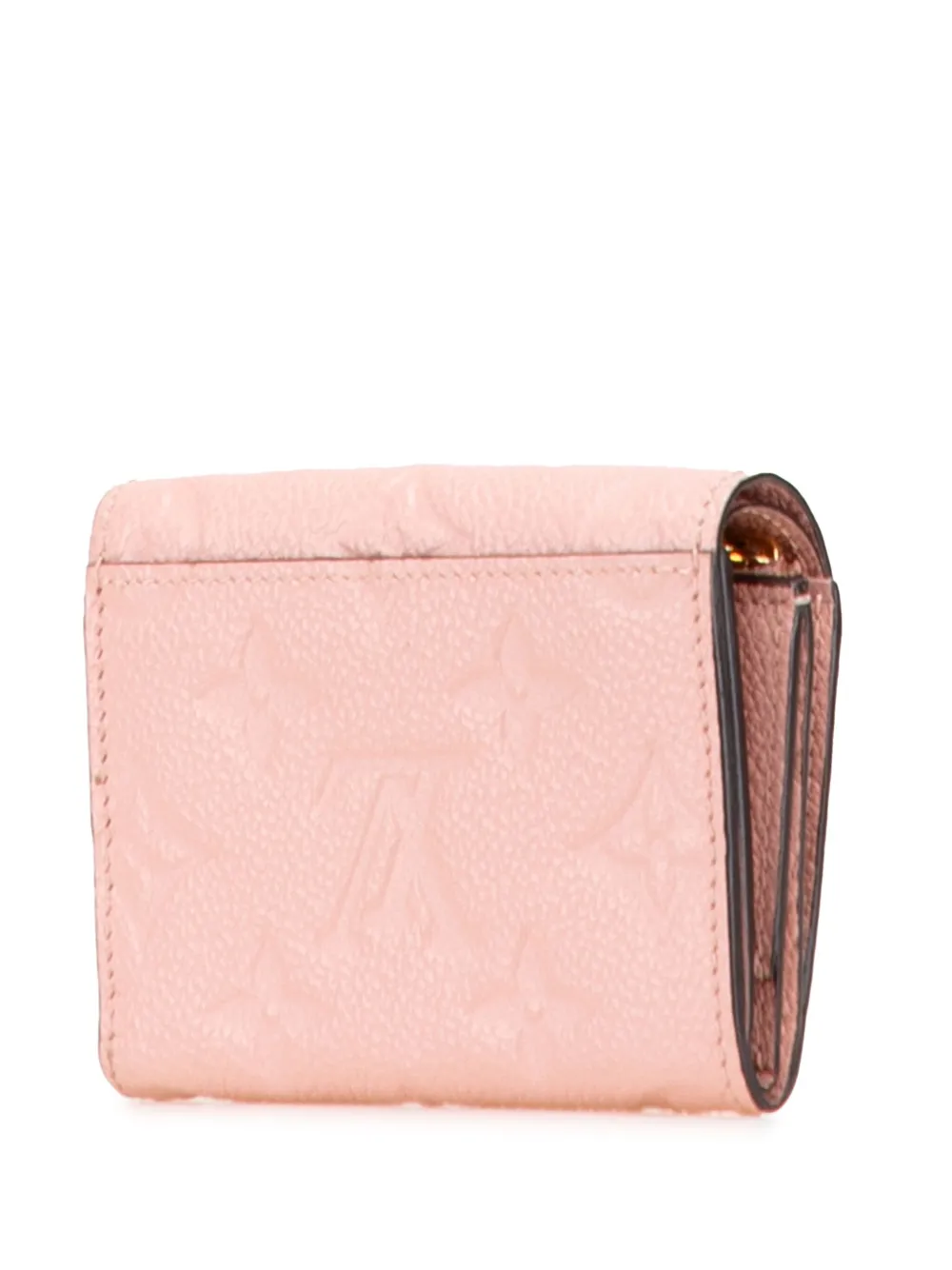 Pre-owned Louis Vuitton 2019 Monogram Empreinte Zoe Wallet Small Wallets In Pink