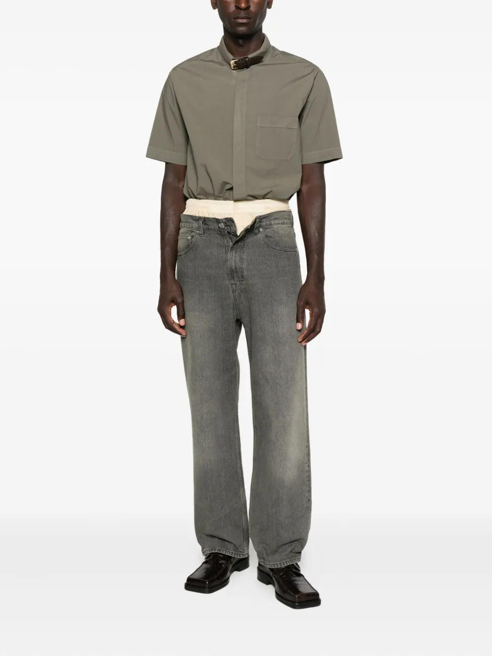 Magliano Buttoned-fastening Short-sleeve Shirt In Green