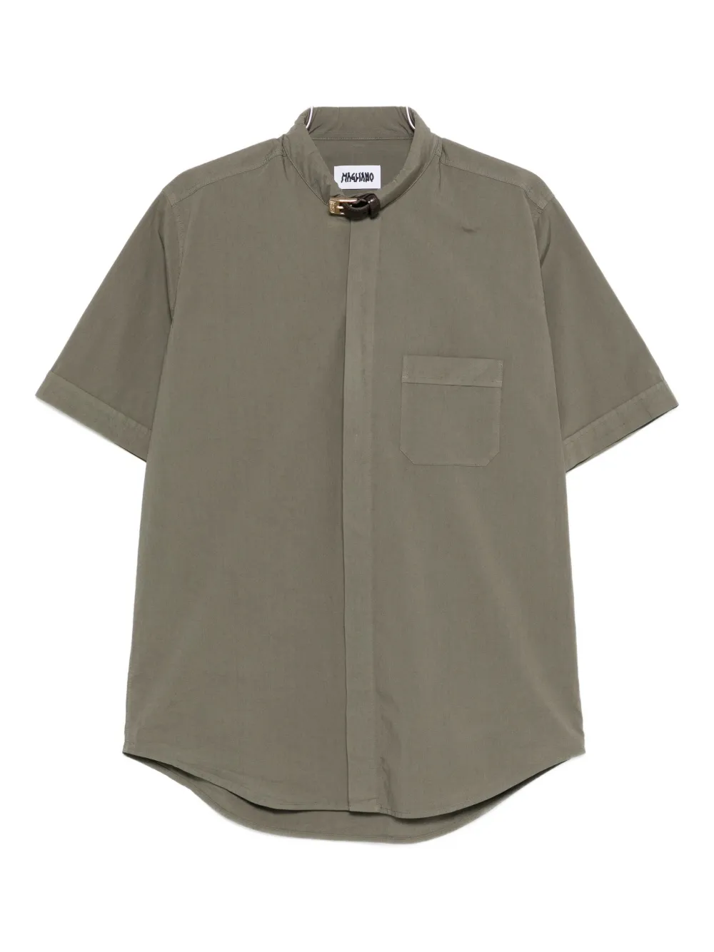 Magliano Buttoned-fastening Short-sleeve Shirt In Green