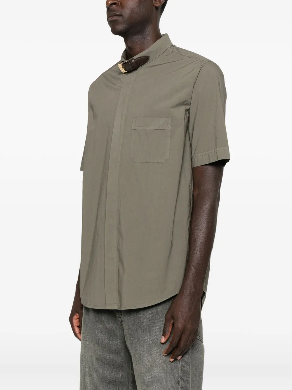 Magliano Buttoned-fastening Short-sleeve Shirt In Green
