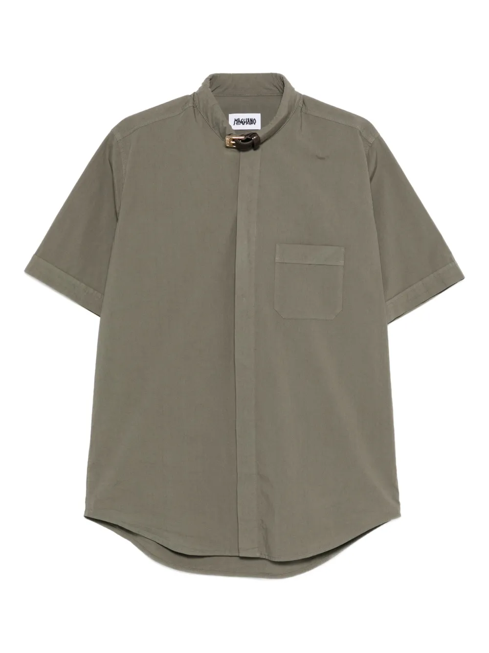 Magliano buttoned-fastening short-sleeve shirt | Green | Image 1