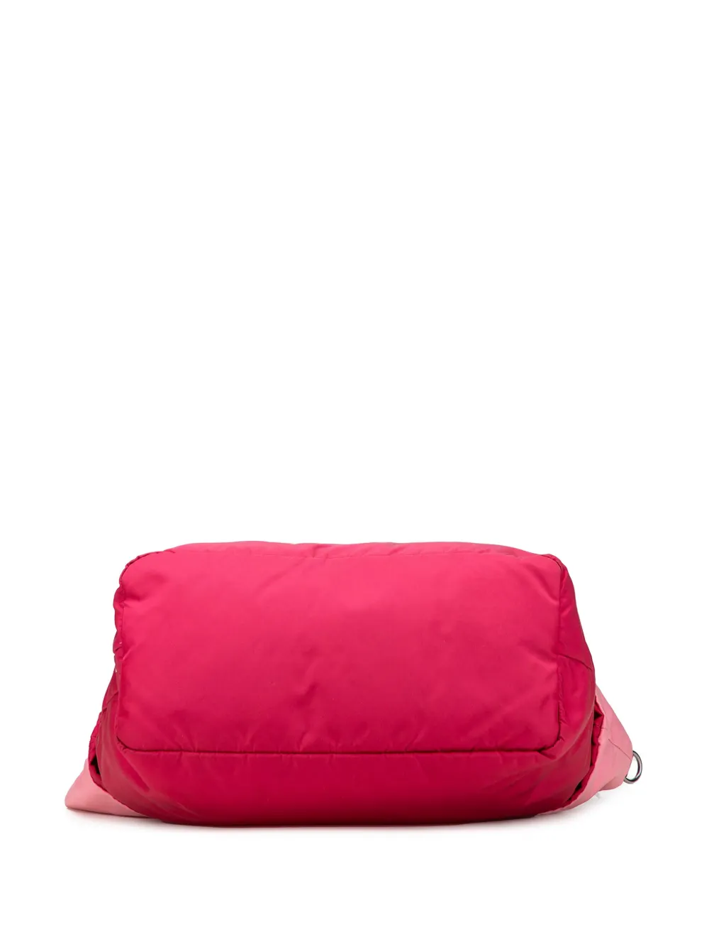 Pre-owned Prada 2000-2025 Tessuto Reversible Satchel In Pink