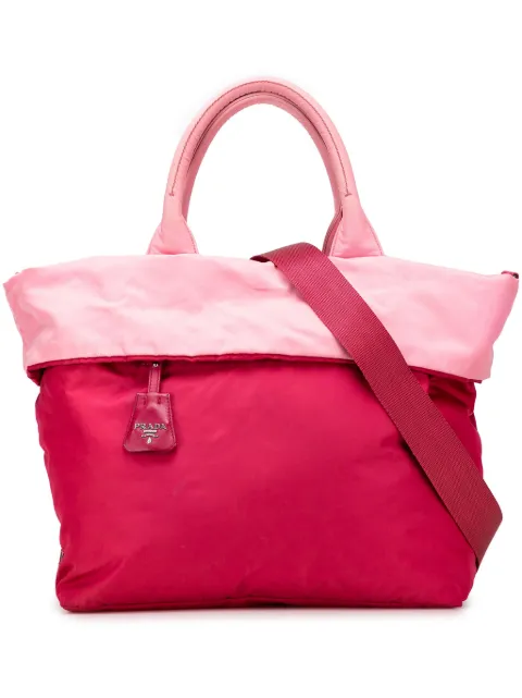 Prada Pre-Owned 2000-2025 Tessuto Reversible satchel