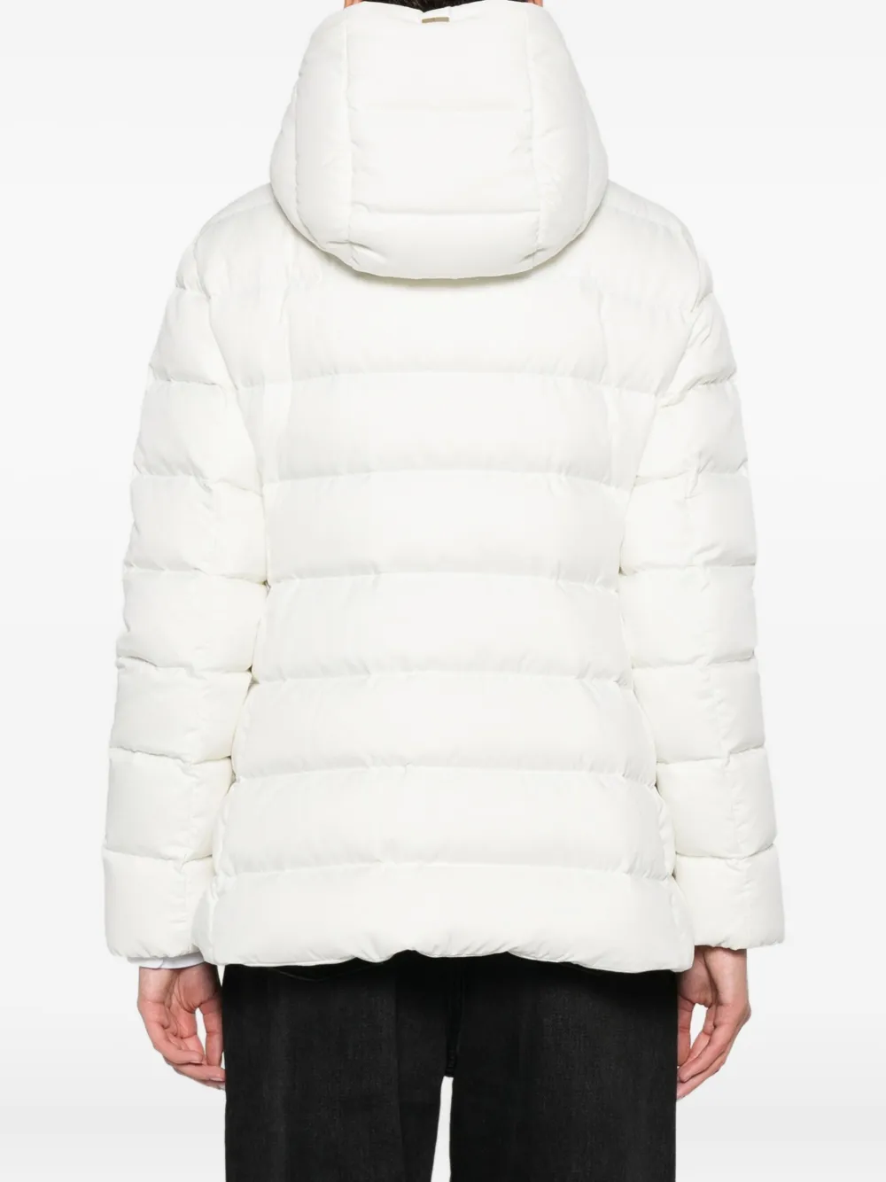 Herno Gevoerd jack met capuchon Wit