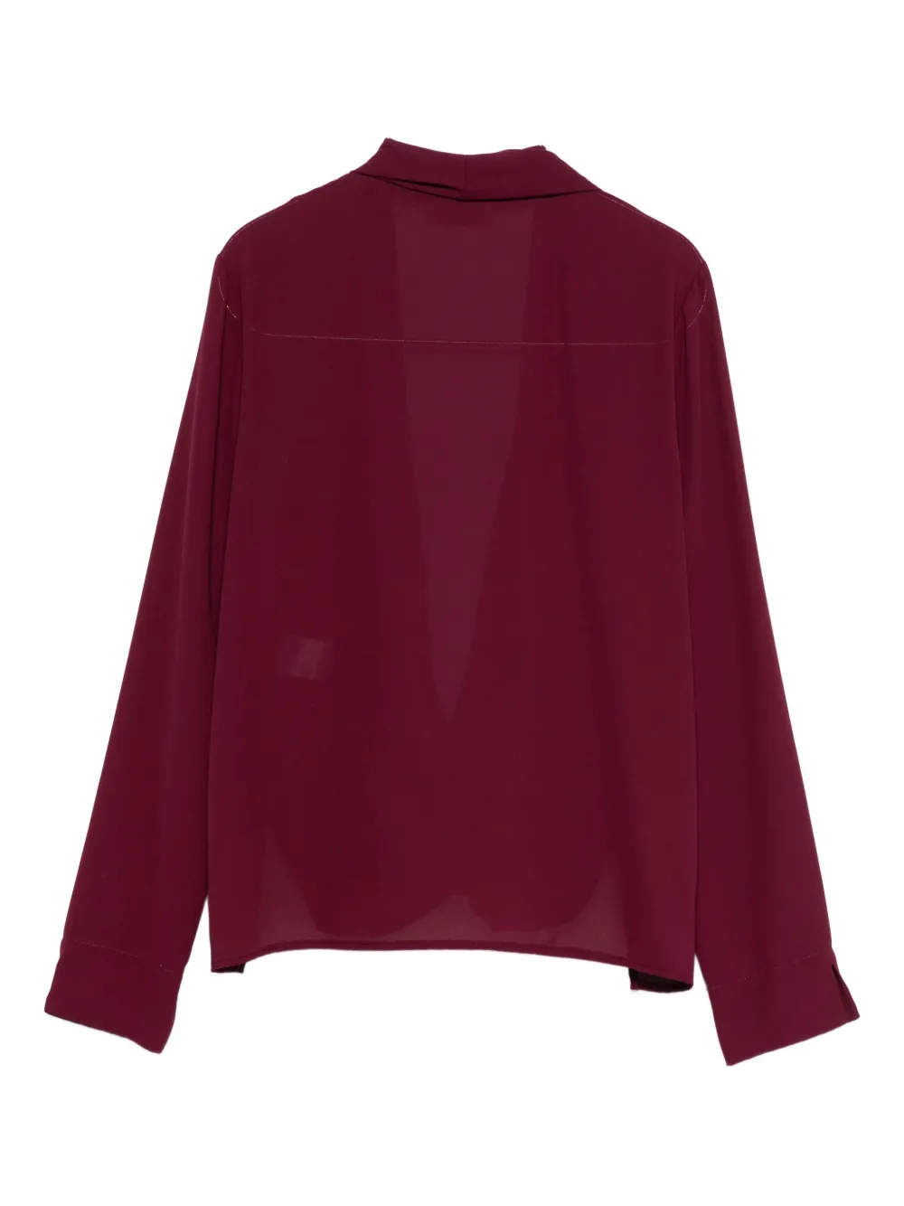 Blanca Vita draped-neckline top - Rood