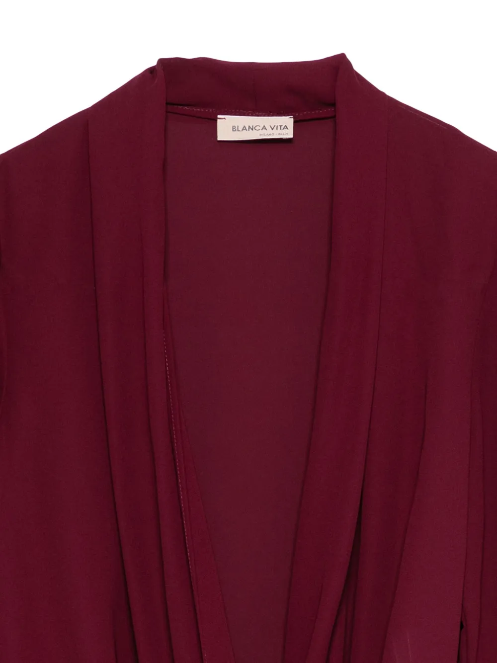 Blanca Vita Top met gedrapeerde hals Rood