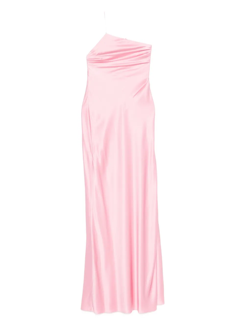 Danamè Asymmetric Slip Dress In Pink