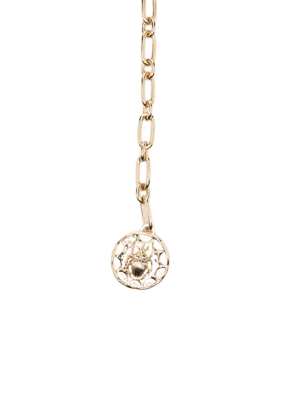 La DoubleJ Riem verfraaid met ketting - Rood