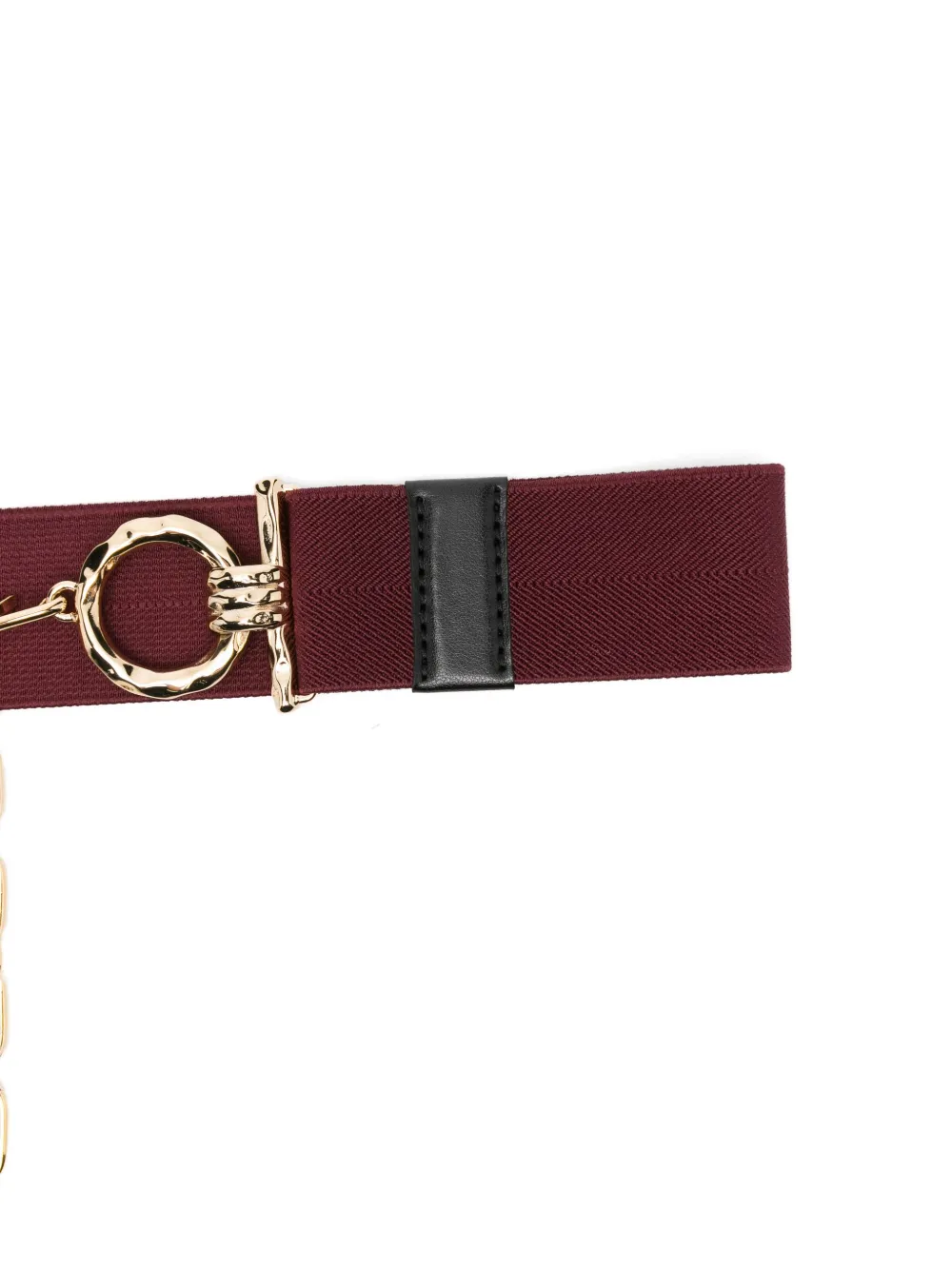 La Doublej Chain-embellished Belt In Red
