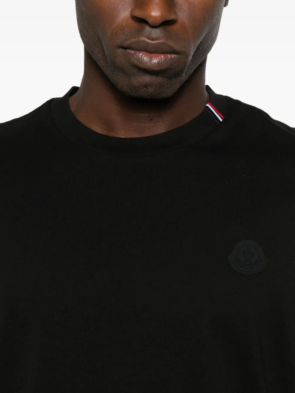 Moncler T-shirt met streepdetail Zwart