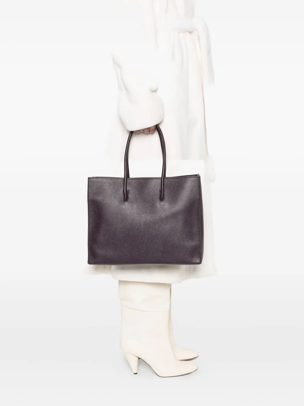Coccinelle large Myrtha embossed-logo tote bag - Paars