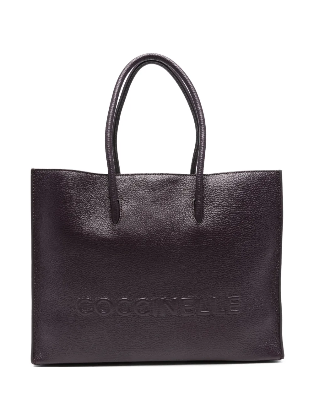 Coccinelle large Myrtha embossed-logo tote bag | Purple | Image 1