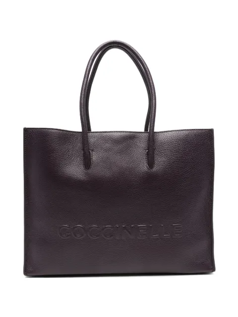 Coccinelle large Myrtha embossed-logo tote bag