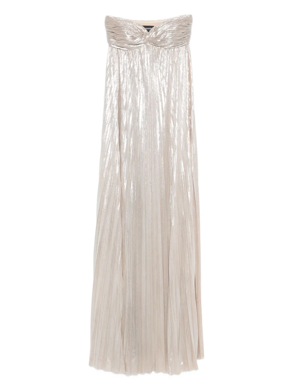 Retroféte Strapless-design Maxi Dress In Gray
