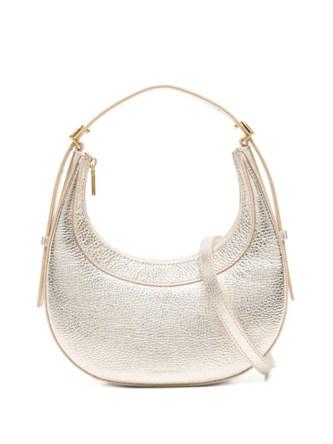 Coccinelle crescent metallic leather bag