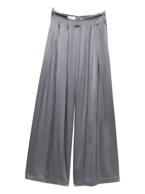 Danamé pleated satin trousers