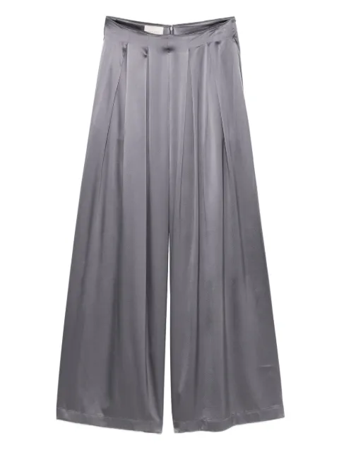 Danamé pleated satin trousers