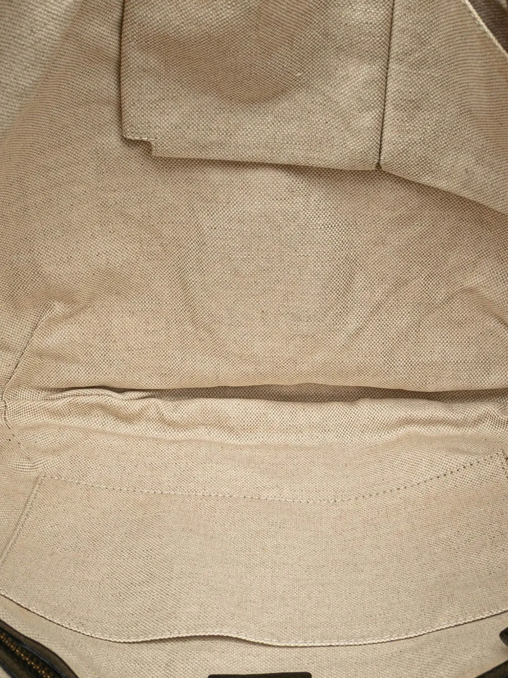 Pre-owned Gucci 2000-2015 Diamante Canvas 1973 Hobo Bag In Brown