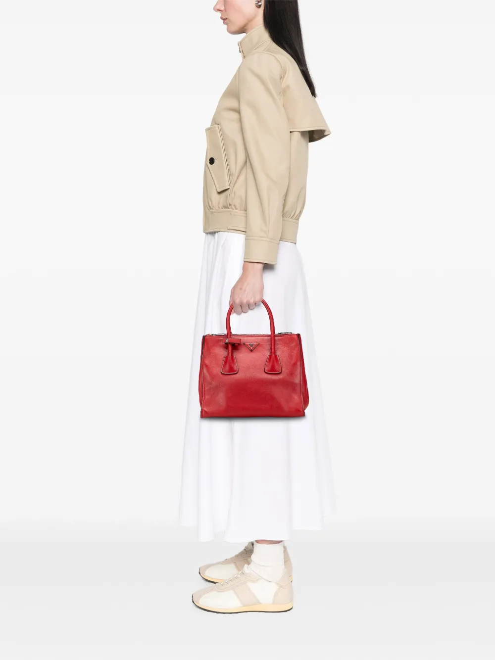 Prada Pre-Owned 2013-2025 Glace Calf Twin Pocket satchel | Pre-Owned | Image 2