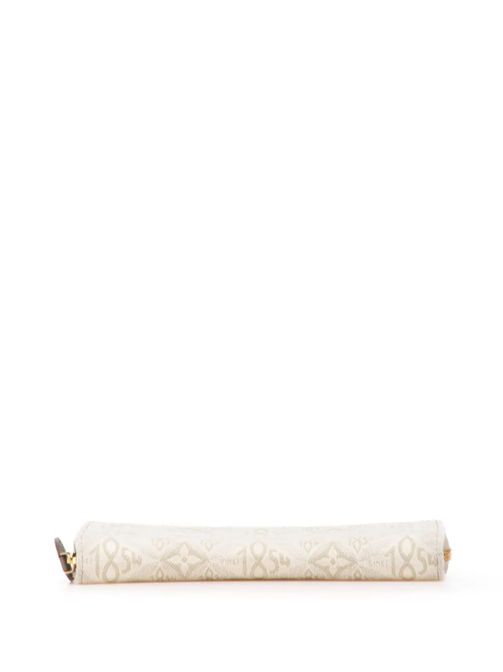Pre-owned Louis Vuitton 2021-2025 Monogram Jacquard Since 1854 Zippy Wallet Long Wallets In Brown