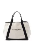Balenciaga Pre-Owned 2012-2025 Canvas Navy Cabas M tote bag - White