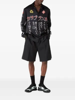 強*壺様 美品　Casablanca シルク パジャマシャツ　Mサイズ　ブラック 31797238_61280912_300.jpg