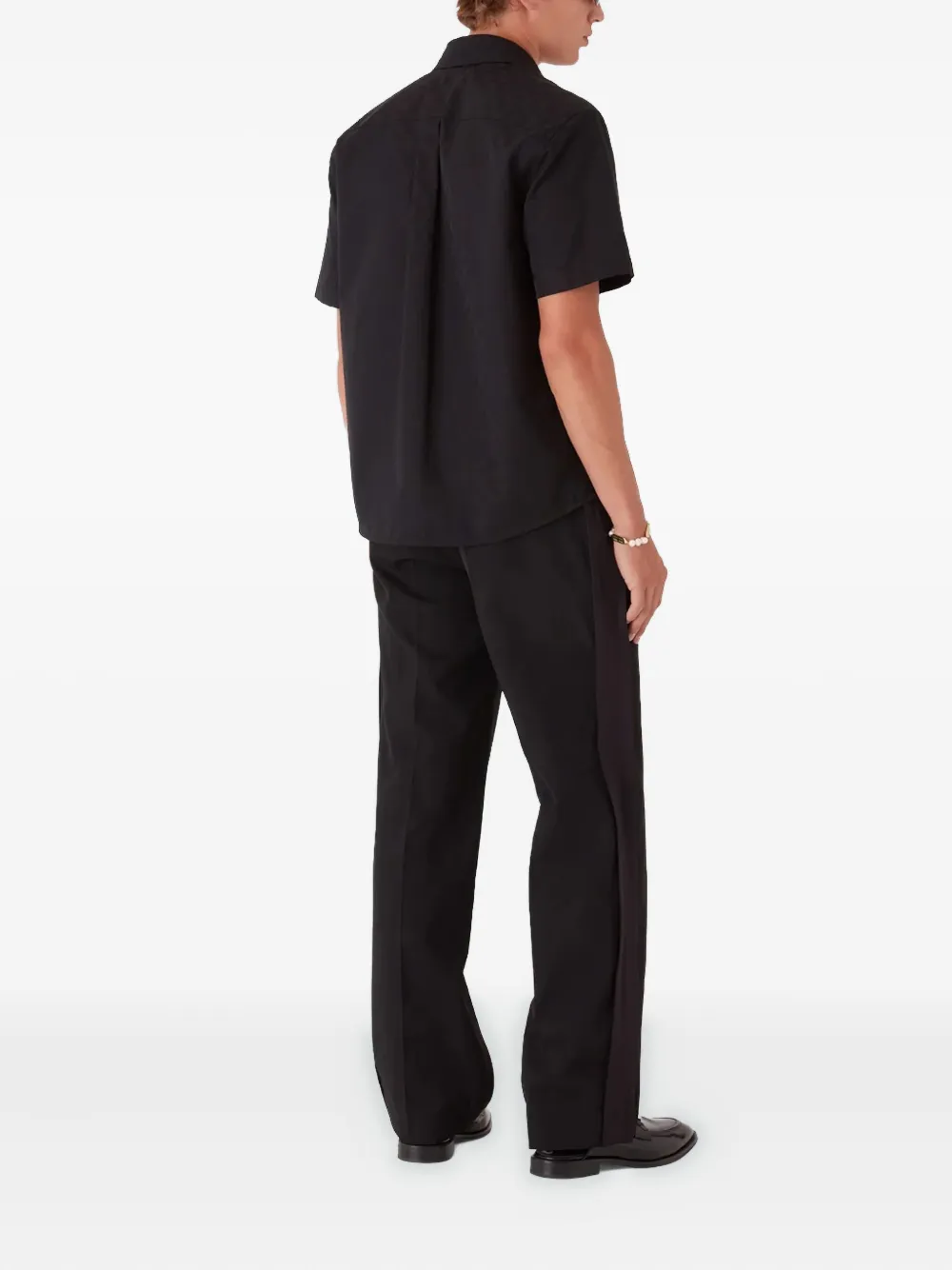 Casablanca overhemd met korte mouwen Zwart