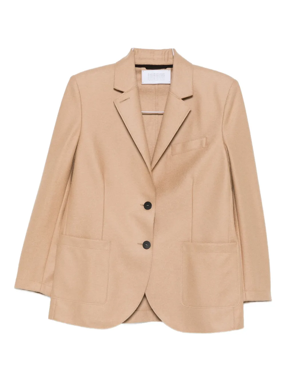 Harris Wharf London Patch-pocket Buttoned Blazer In Brown