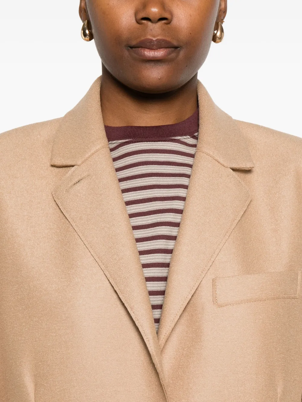Harris Wharf London Blazer met opgestikte zak en knopen Beige