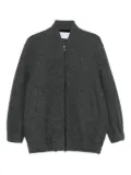 Harris Wharf London zip-front bomber jacket - Grey