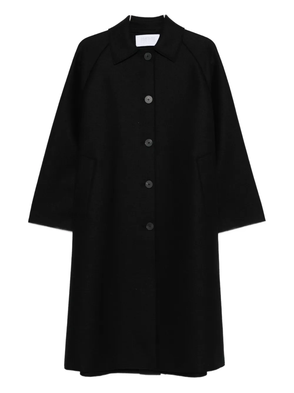 Harris Wharf London Balmacaan raglan-sleeve button coat | Black | Image 1