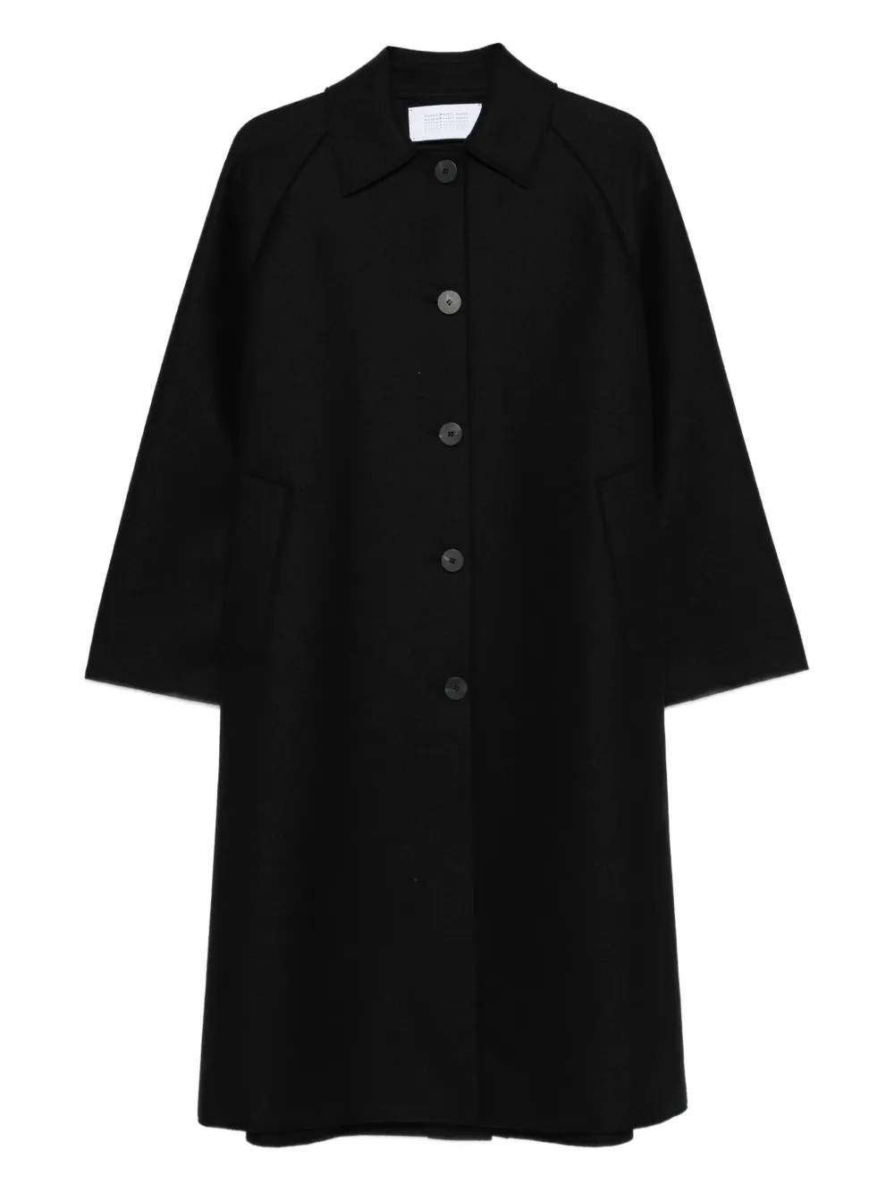 Harris Wharf London Balmacaan raglan-sleeve Button Coat | Black