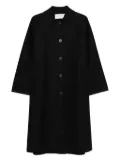 Harris Wharf London Balmacaan raglan-sleeve button coat - Black