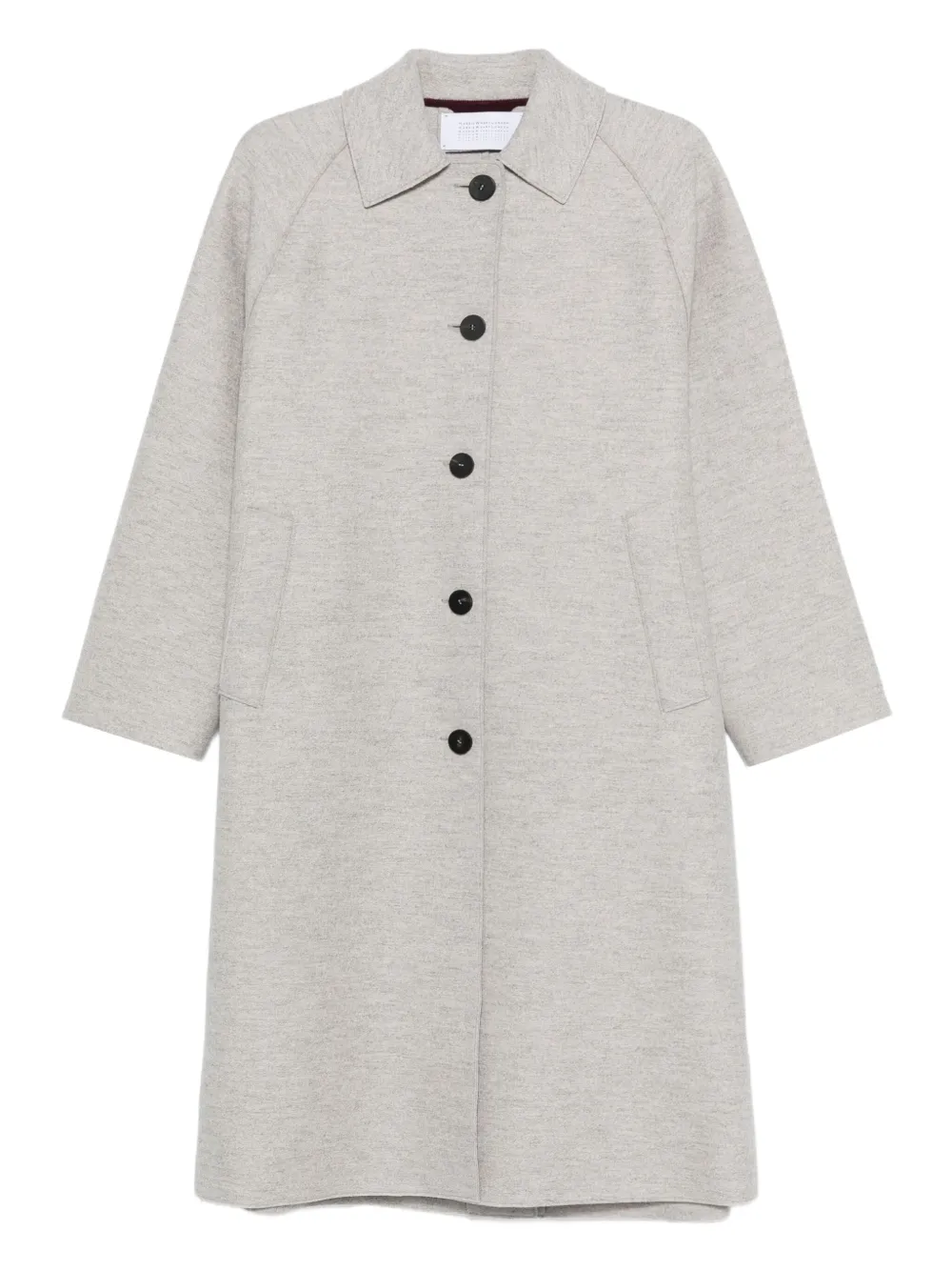 Harris Wharf London Balmacaan raglan-sleeve button coat - Toni neutri