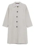 Harris Wharf London Balmacaan raglan-sleeve button coat - Neutrals