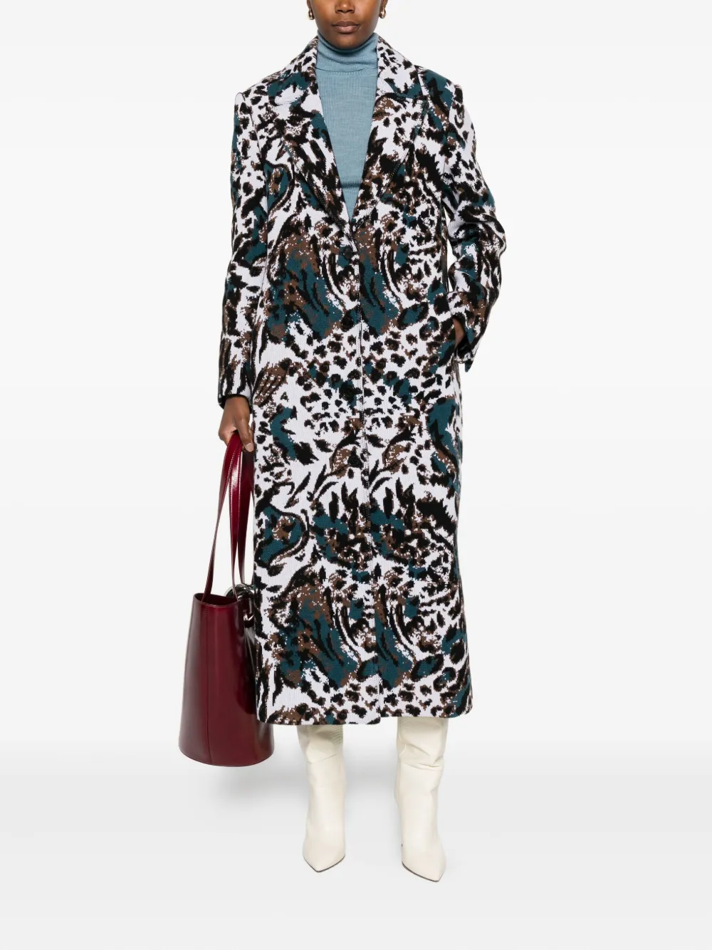 Missoni animalier-pattern button coat | Single Breasted Coats | Image 2