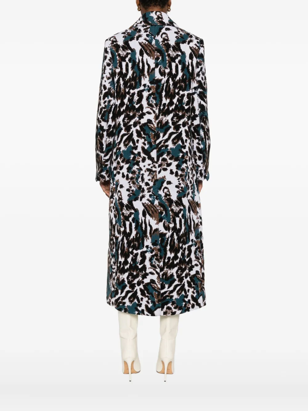 Missoni Jas met knopen en animalierpatroon Wit