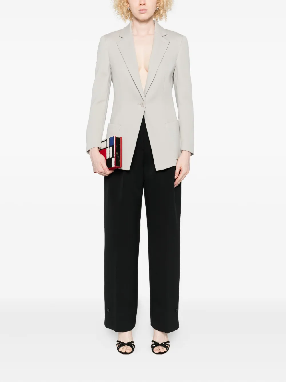 Giorgio Armani single-button patch-pocket blazer | Blazers | Image 2