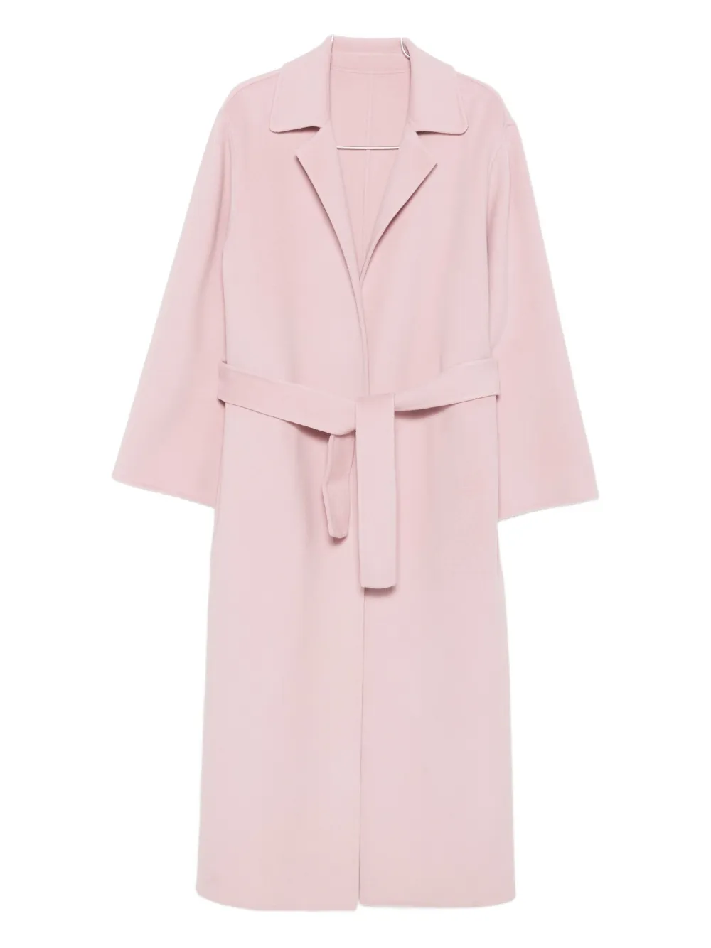 Alberta Ferretti Belted Lapels Coat In Pink